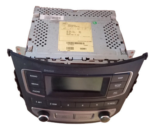 Rádio  Automotivo Multimidia Bluetooth Hyundai Hb20 Detalhe