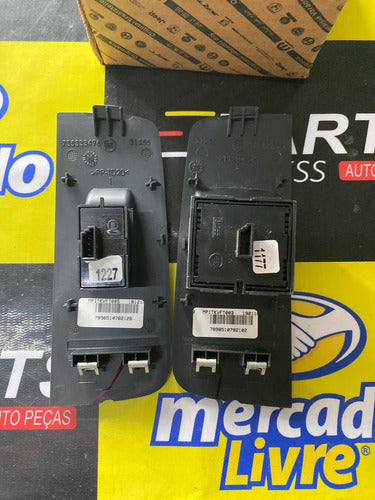 Par Botão Original Vidro Elétrico Linha Fiat 735333496