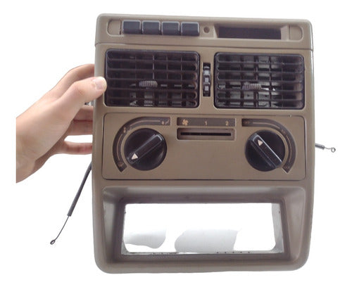 Moldura Radio Central Comando De Ar Fiat Uno 1997 A 2010