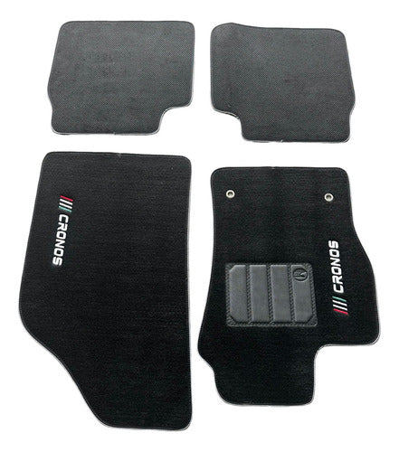 Kit Jogo Tapete Carpete Fundo Pvc Fiat Cronos 2018 A 2023