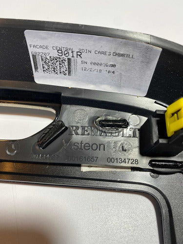 Moldura Central Multimídia Black Piano Captur 2018 2019
