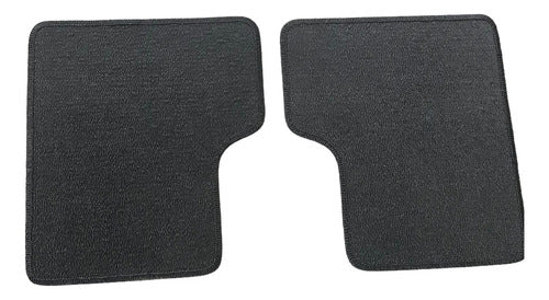 Par Tapete Traseiro Borracha Pvc Nova Strada Cab Dupla
