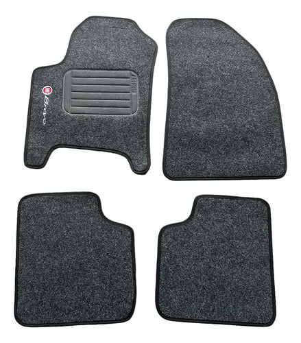 Kit Jogo Tapete Carpete Fundo Pvc Fiat Bravo 2007 A 2016