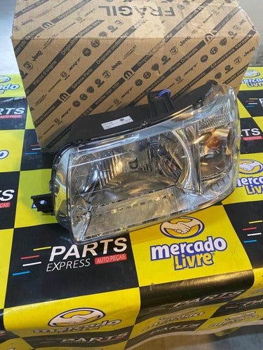 Farol Cromado Esquerdo Uno Fiorino 04/13 Original 51866513