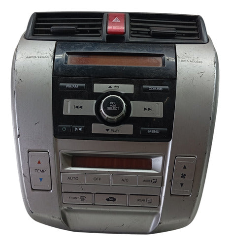 Moldura Completo Comando Ar Radio Difusor Honda City 09 A 13