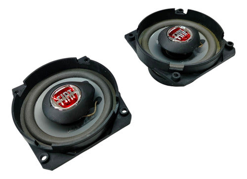 Kit Alto Falantes Traseiro Coaxiais 4 40w Fiat 7084079 Cor Preto E Cinza