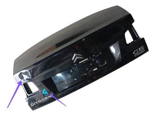 Tampa Traseira Citroen C5 2009 A 2012 Com Detalhe Original