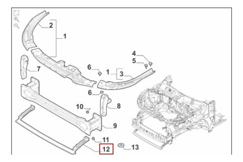 Travessa Inferior Fiat Fastback 2023 52157891