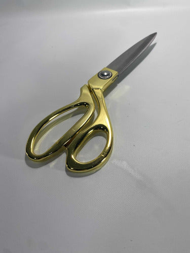 Tesoura Alfaiate Profissional Aço Inox Grande Dourada 10.5