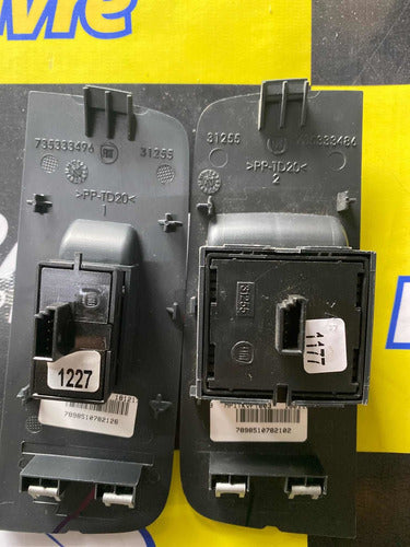 Par Botão Original Vidro Elétrico Linha Fiat 735333496