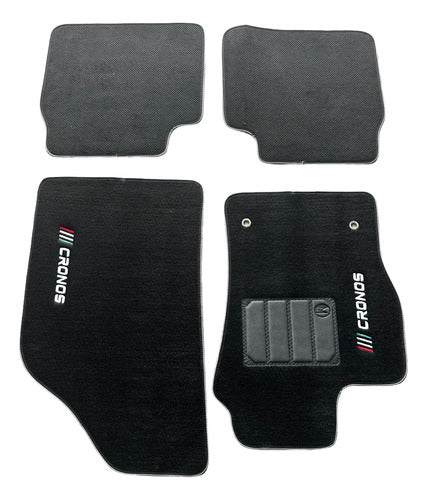 Kit Jogo Tapete Carpete Fundo Pvc Fiat Cronos 2018 A 2023