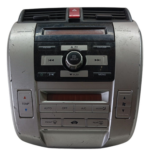 Moldura Completo Comando Ar Radio Difusor Honda City 09 A 13