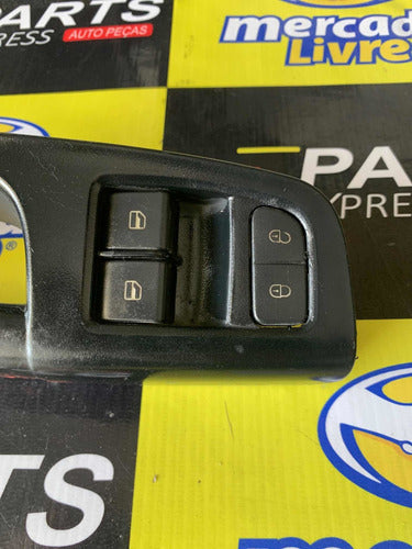 Botão E Moldura Puxador Vidro Gol G5 Original 5u4867151a