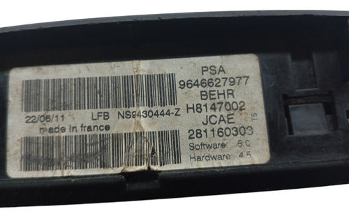 Comando De Ar Condicionado Peugeot 307 2007 A 2012 Original