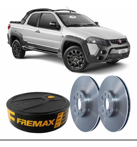 Disco De Freio Dianteiro Strada Doblo Idea Adventure Fremax