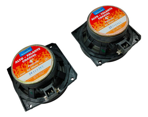 Kit Alto Falantes Traseiro Coaxiais 4 40w Fiat 7084079