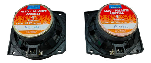 Kit Alto Falantes Traseiro Coaxiais 4 40w Fiat 7084079