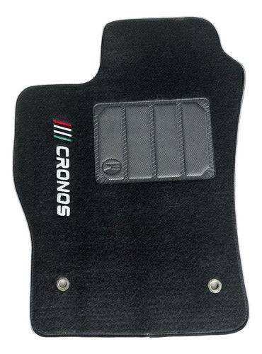 Kit Jogo Tapete Carpete Fundo Pvc Fiat Cronos 2018 A 2023