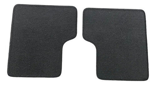 Par Tapete Traseiro Borracha Pvc Nova Strada Cab Dupla