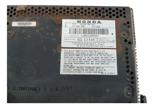Rádio Som Automotivo Honda Civic 2012 A 2016 Ph3328 Original