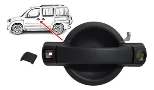 Maçaneta Externa Porta Dianteira  Fiat Doblo Original