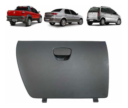 Tampa Porta Luvas Cinza Fiat Idea Adventure Strada Working