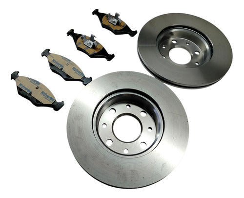 Kit Discos Pastilhas De Freio Fiat Palio 2004 2017 7088949