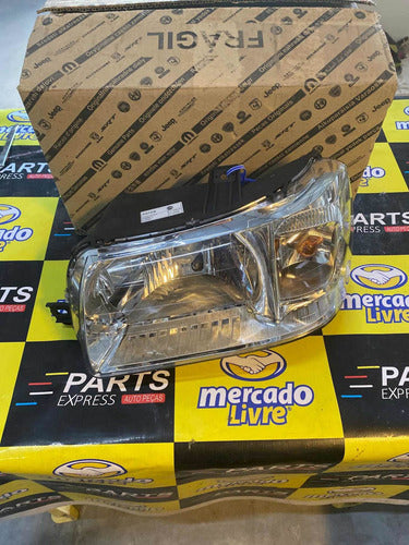 Farol Cromado Esquerdo Uno Fiorino 04/13 Original 51866513