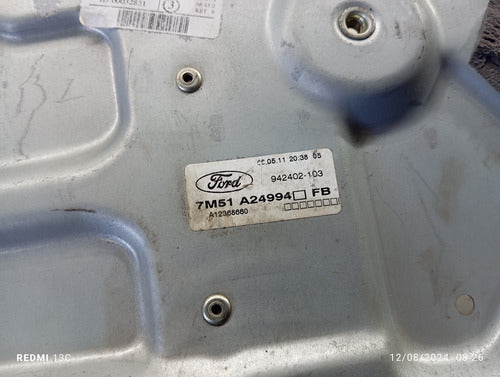Maquina De Vidro Eletrico Traseiro Direito Ford Focus