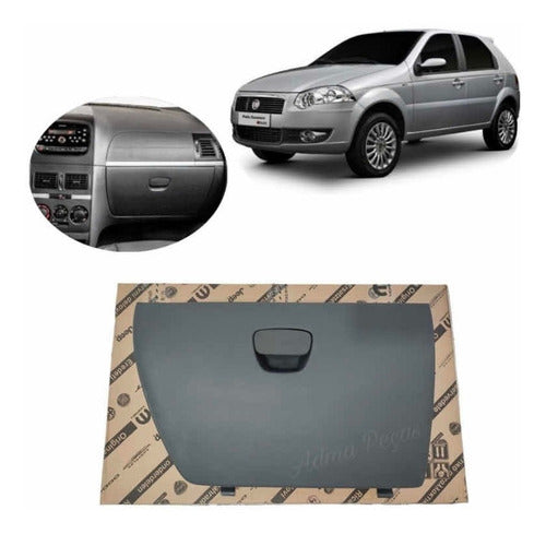 Tampa Porta Luvas Fiat Palio 2004 A 2017 Cinza Original