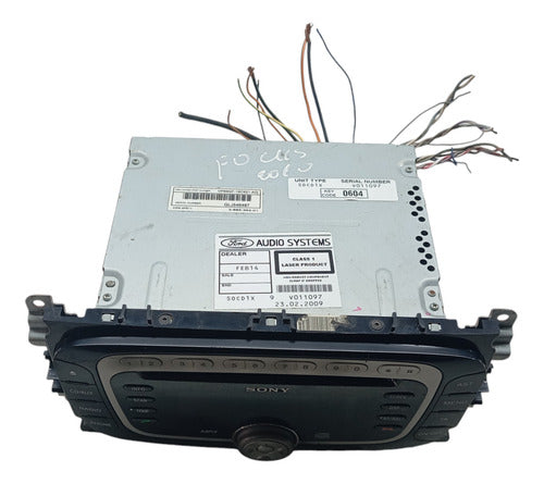 Radio Som Ford Focus  Vp6m2f18c821ag 2008 A 2013 Original