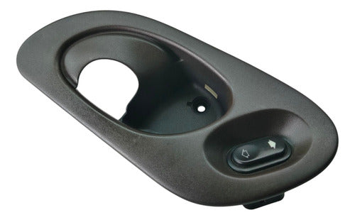 Moldura Porta Com Botão Vidro Ford Mondeo Traseiro Direito