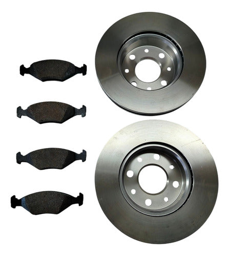 Kit Discos Pastilhas De Freio Fiat Palio 2004 2017 7088949