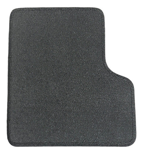 Par Tapete Traseiro Borracha Pvc Nova Strada Cab Dupla