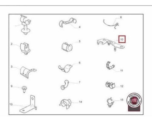 Suporte Reservatório Mangueira Direção Hidráulica Fiat Palio