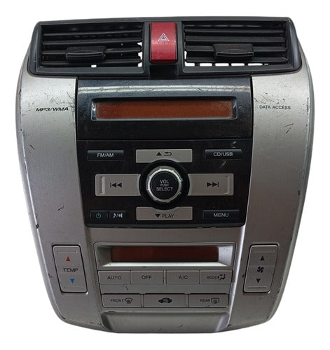 Moldura Completo Comando Ar Radio Difusor Honda City 09 A 13