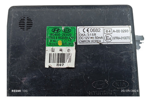 Modulo Conforto Alarme Hyundai Tucson 2007 A 2020 Detalhe