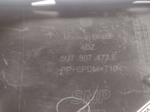 Polaina Parachoque Traseiro Esquerdo Saveiro G7 Com Detalhe