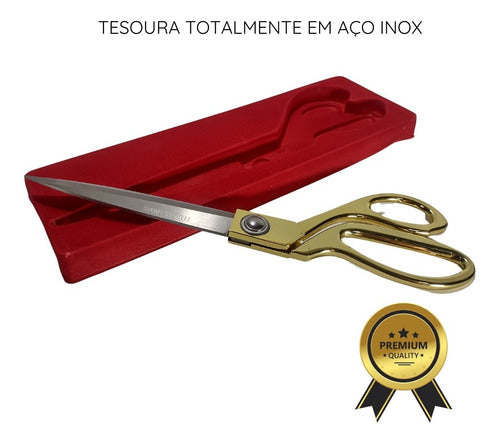 Tesoura Alfaiate Profissional Tecido Aço Inox Grande 26.5 Cm