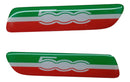 Kit Emblema Lateral Fiat 500 2012 A 2018 Original 50901676