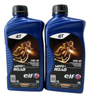 Kit 2x Óleo De Motor Semissintético Moto 4 10w-40 1l Elf
