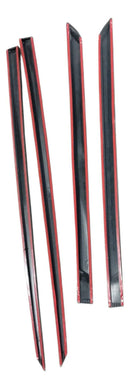 Jogo Friso Lateral Preto Nova Strada Cabine Dupla Original
