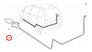 Cabo Abertura Tampa Portinhola Do Tanque Fiat Idea Punto Ori