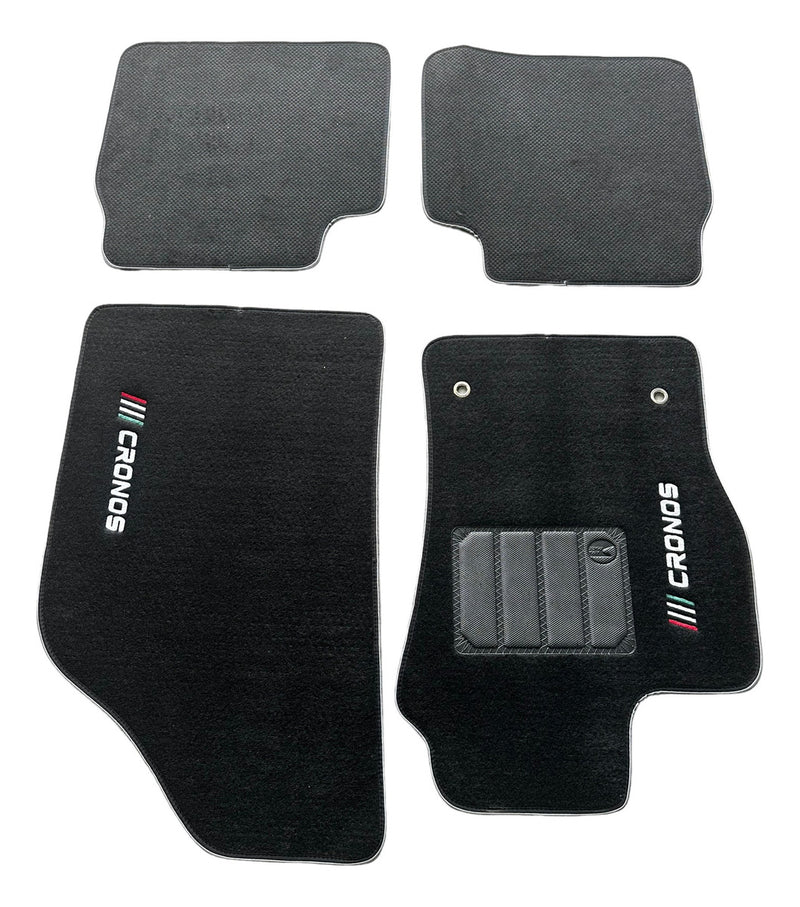 Kit Jogo Tapete Carpete Fundo Pvc Fiat Cronos 2018 A 2023