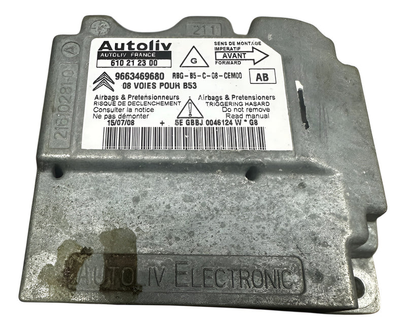 Módulo Airbag Citroen C4 Pallas 2007 A 2014 9663469680 Ab
