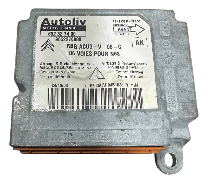 Módulo Airbag Citröen Xsara Picasso 602327400 9652276980 Ak