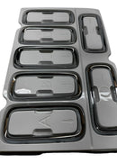 Jogo De Moldura Cromada Grade Dianteira Jeep 735599127