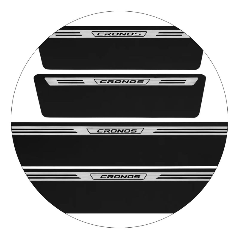 Kit Protetor Soleira Resinado Fiat Cronos Veikko 2018 A 2026