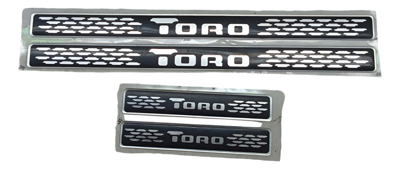 Kit 4 Adesivo Soleira Porta Fiat Toro 2016 A 2020