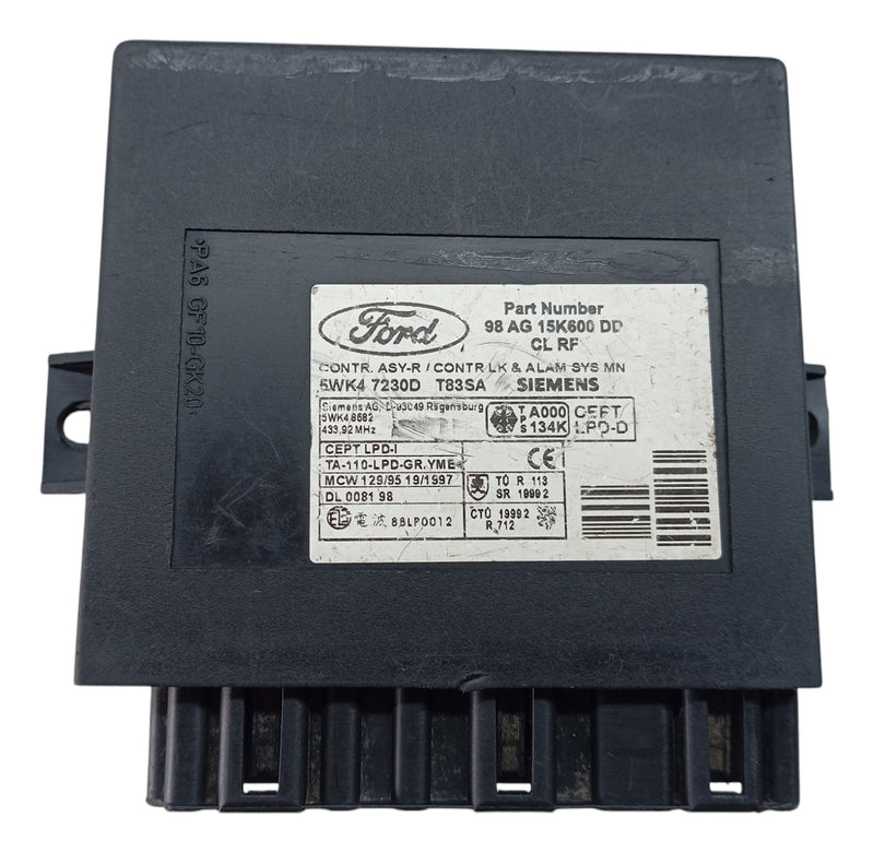 Modulo Central Ford Focus 2001 A 2003 98ag15k600dd Original
